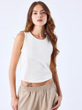 Crop Top Tirantes Signature Crudo