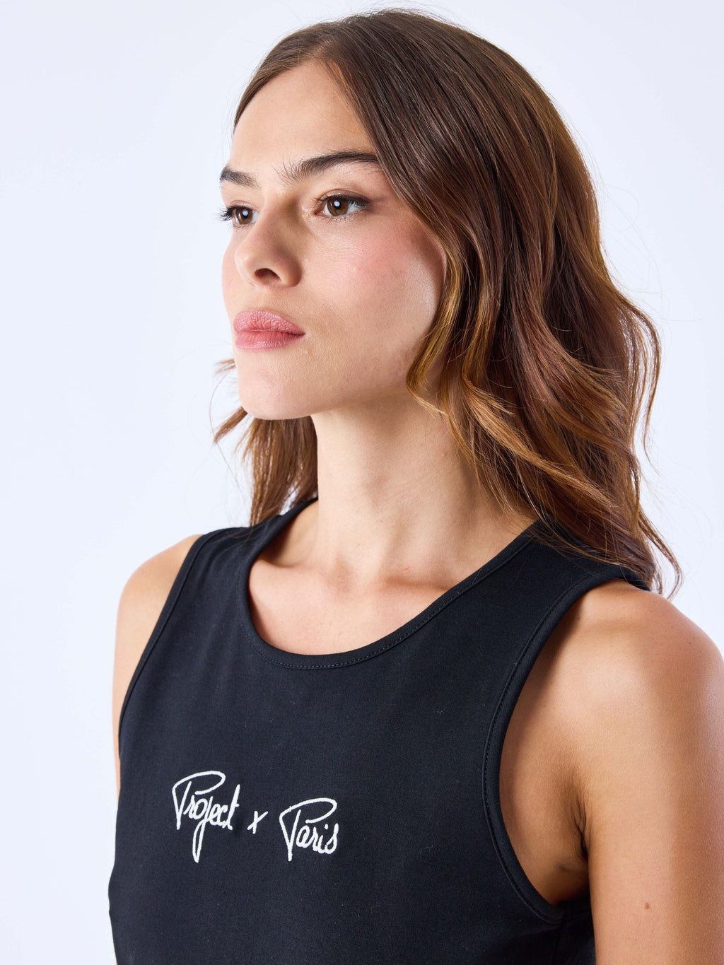 Crop Top Tirantes Signature Negro