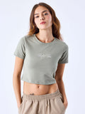 Crop Top Signature Oliva