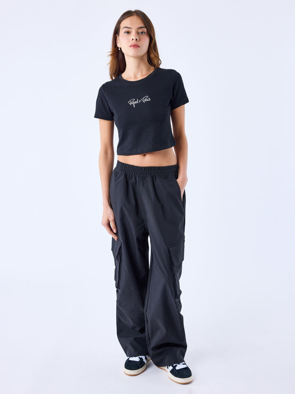 Crop Top Signature Negro