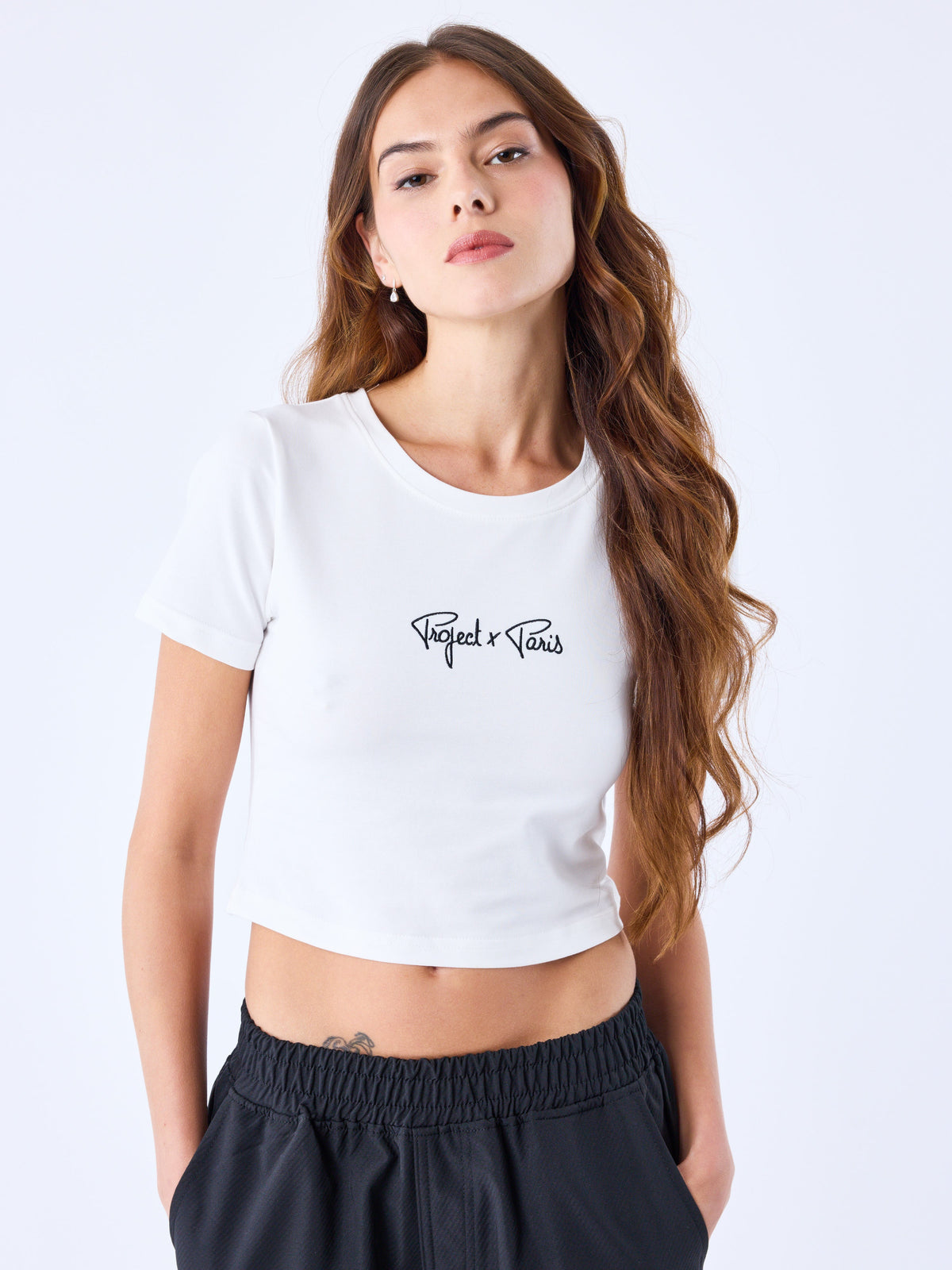 Crop Top Signature Blanco Roto