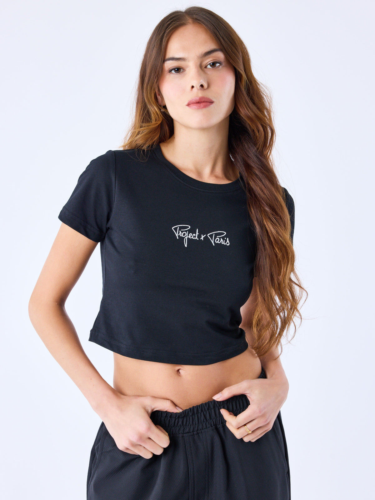 Crop Top Signature Negro