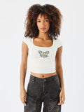 Crop Top Papillon Crudo