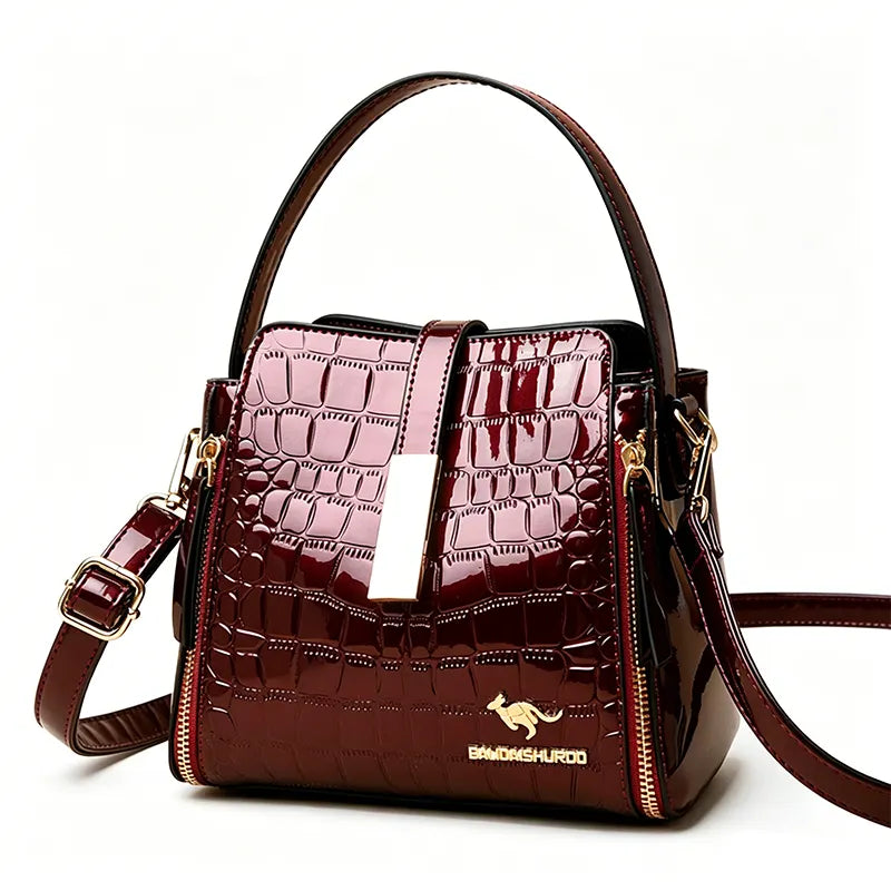 Amandéa | Bolso Efecto Cocodrilo Elegante de Lujo