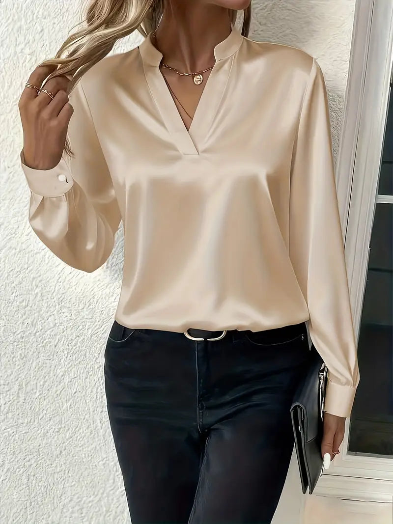Claudine | Blusa Satinada Elegante Atemporal