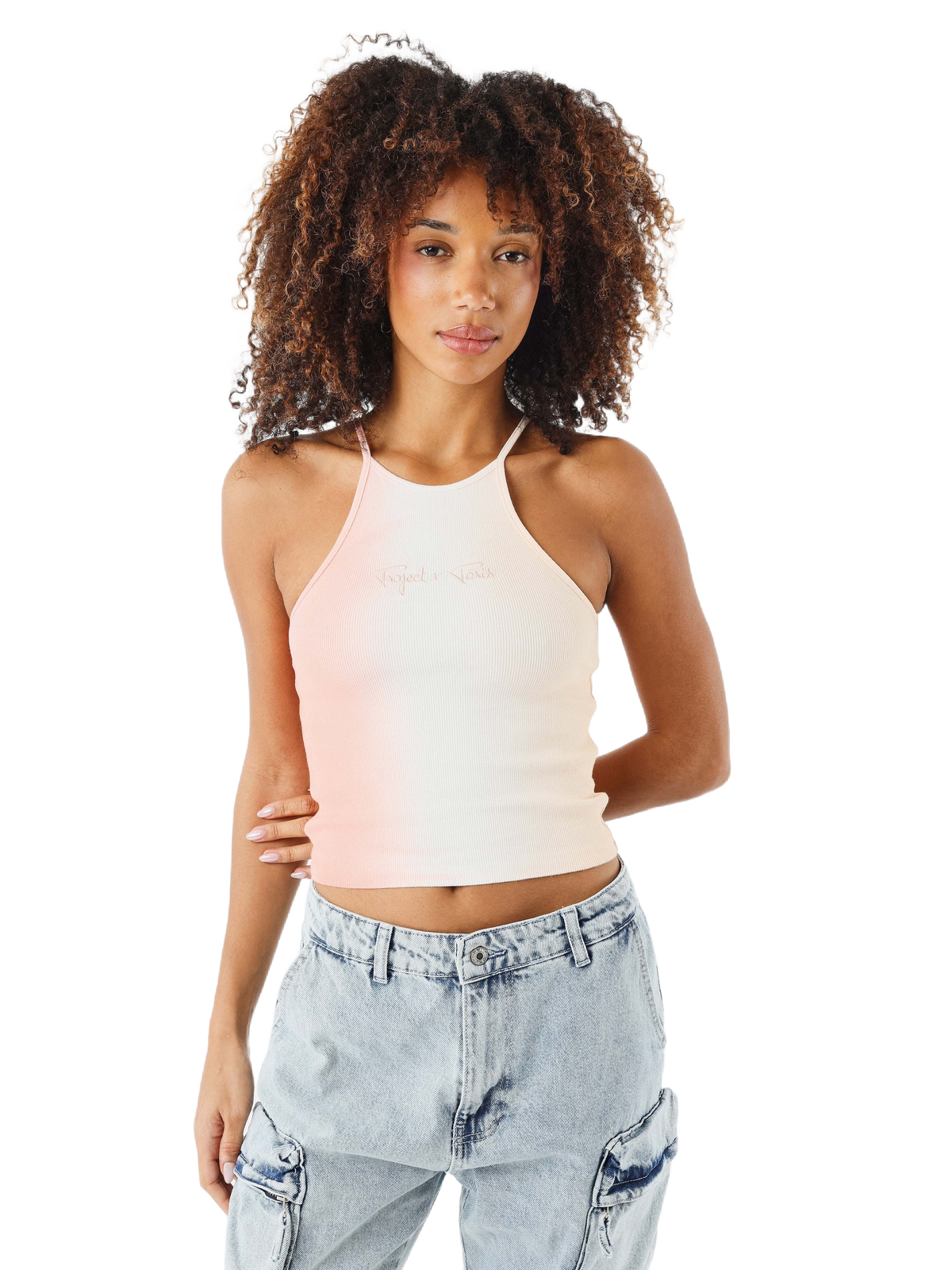 Peach Ombré Crop Top
