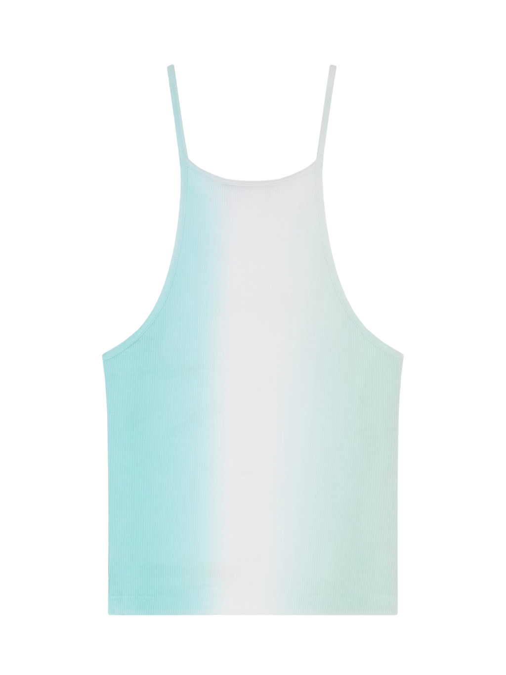 Aqua Ombré Crop Top