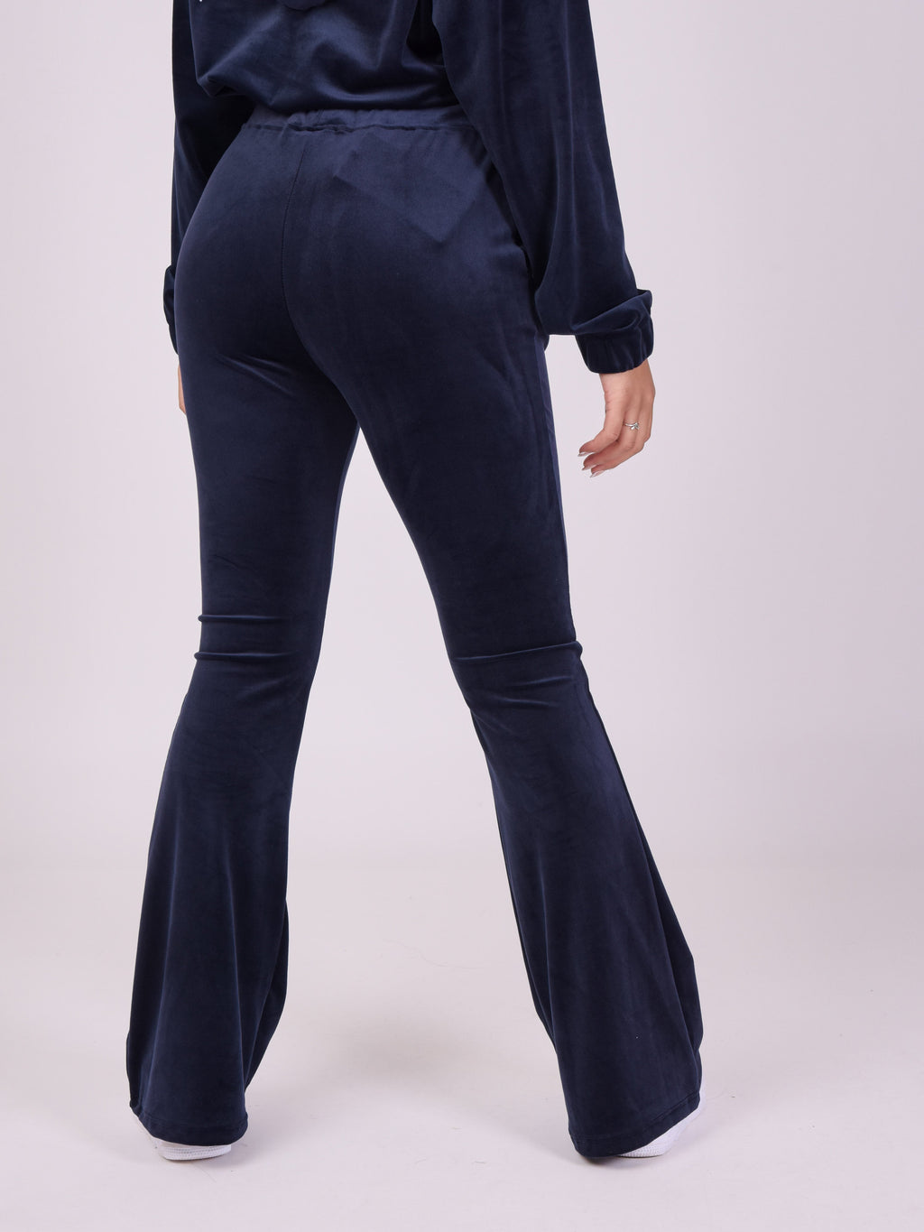 Pantalón Acampanado de Terciopelo Doble Logo