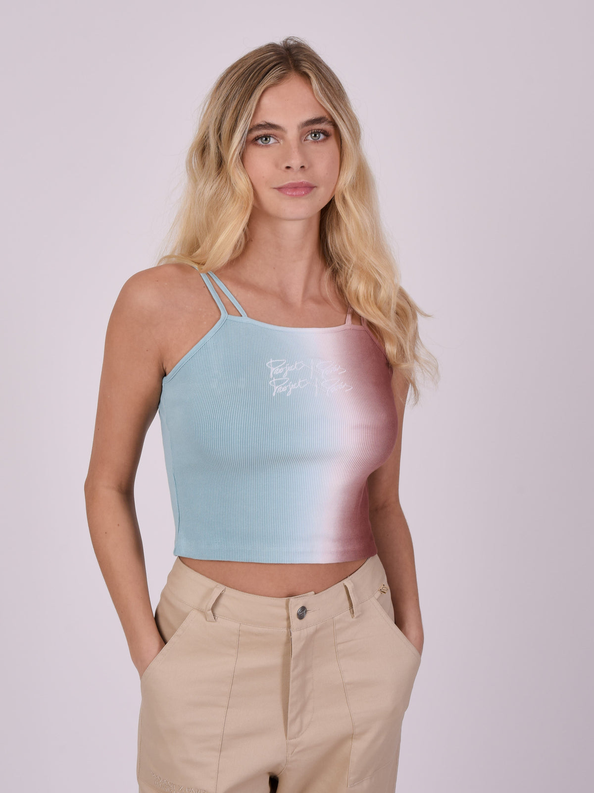 Turquoise Ombré Top