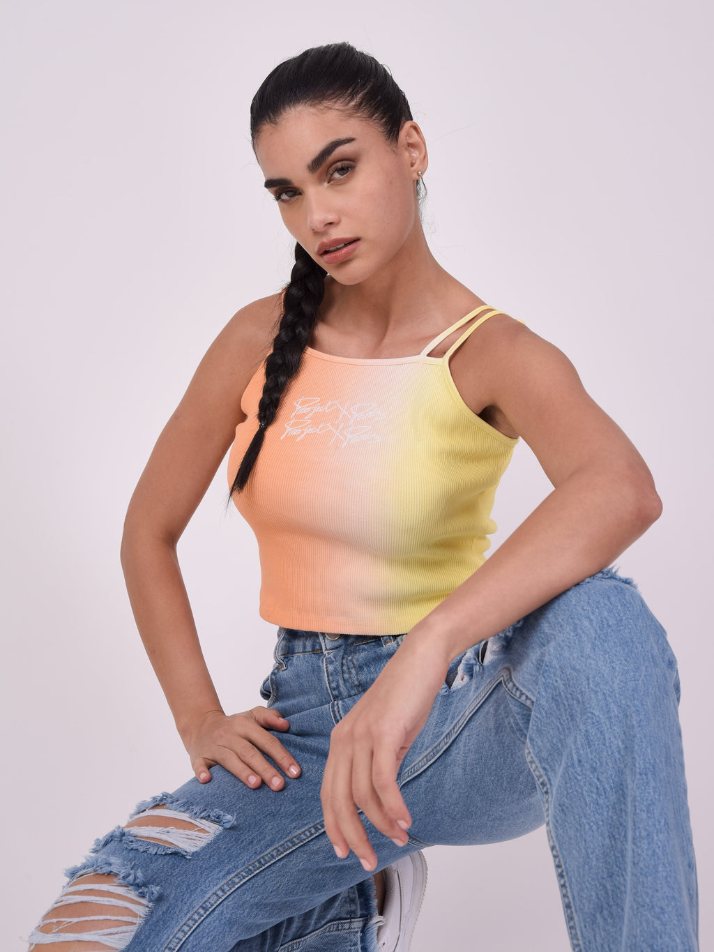 Peach Ombré Top