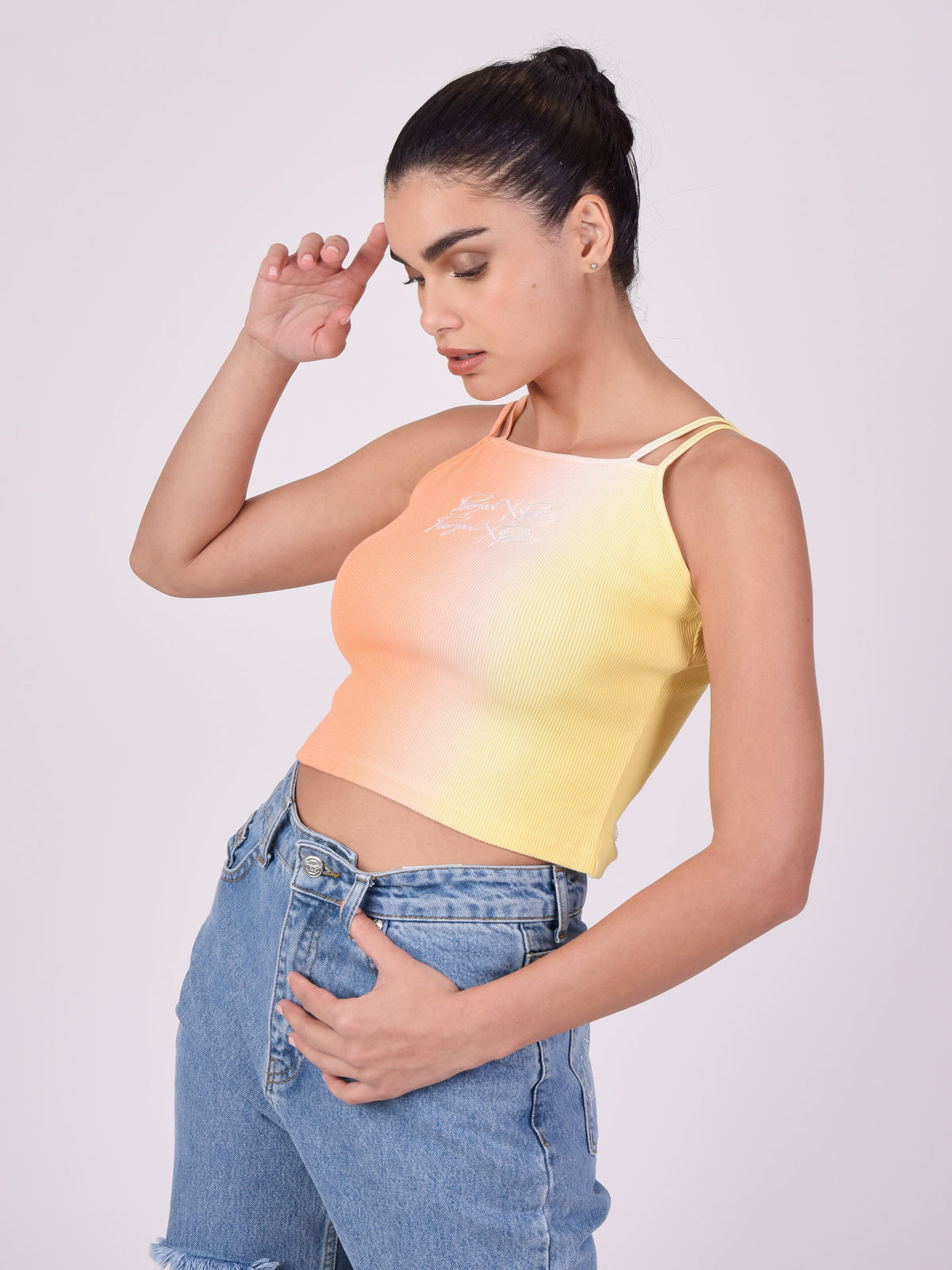 Peach Ombré Top