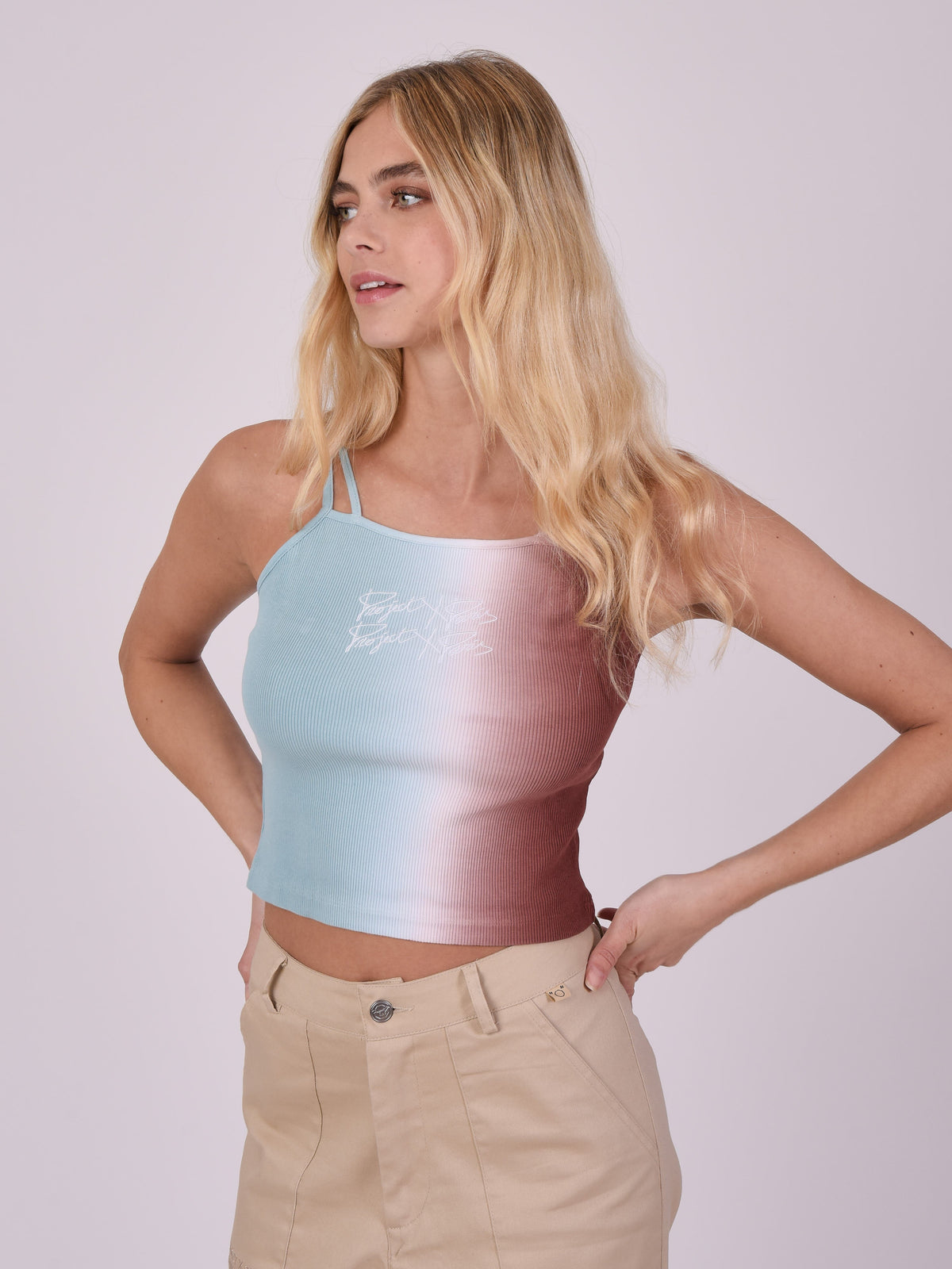 Turquoise Ombré Top