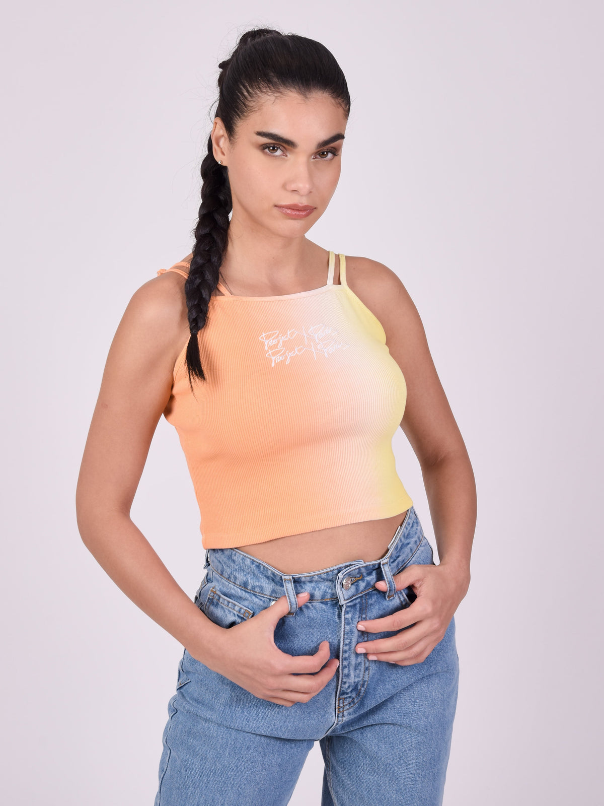 Peach Ombré Top