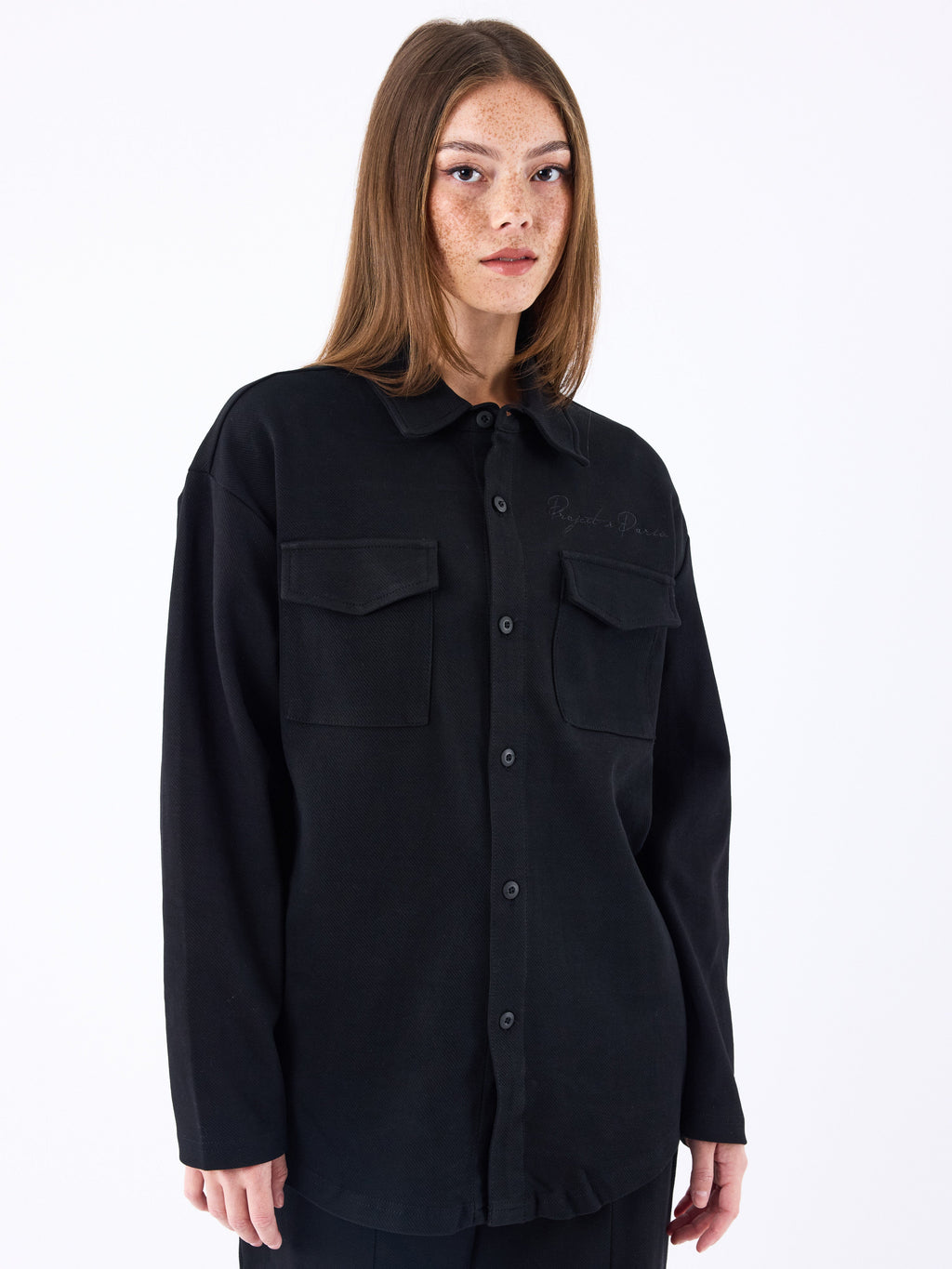 Sobrecamisa Texturizada Negra