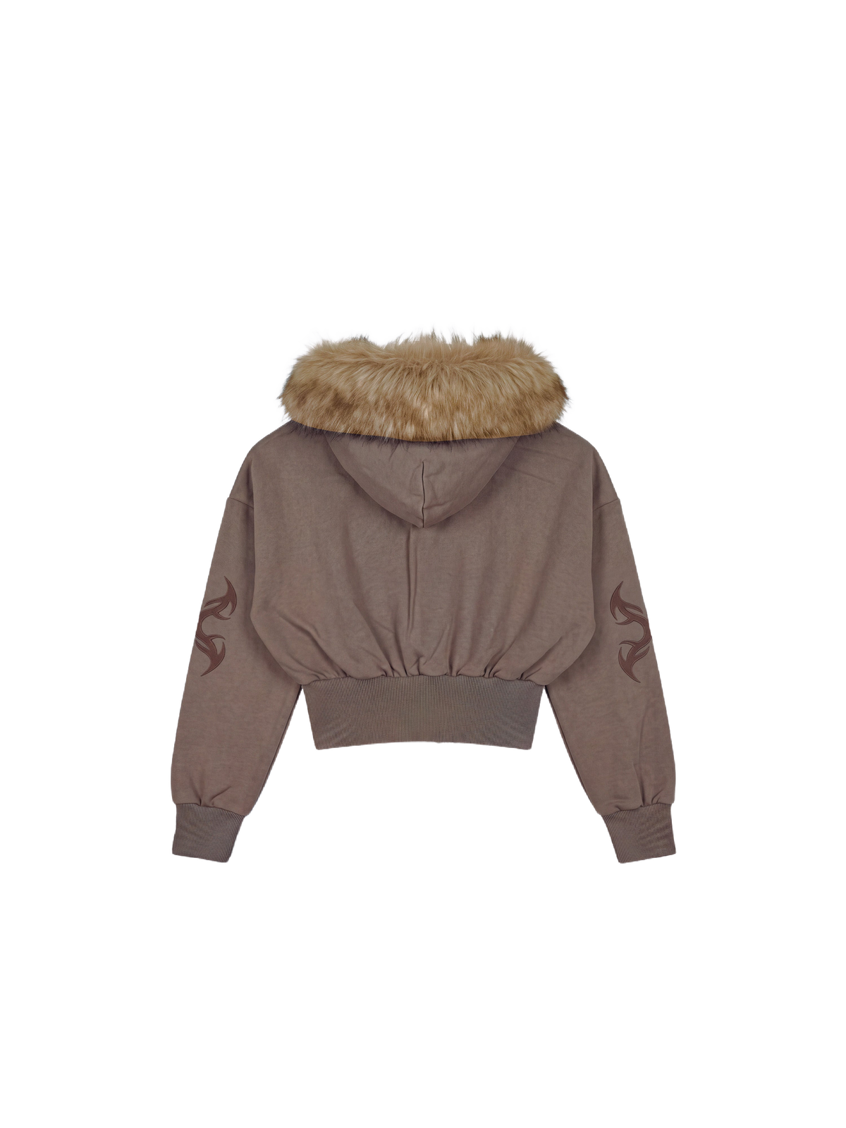 Chaqueta con Cremallera de Pelo Natural