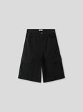 Super Baggy Black Cargo Shorts