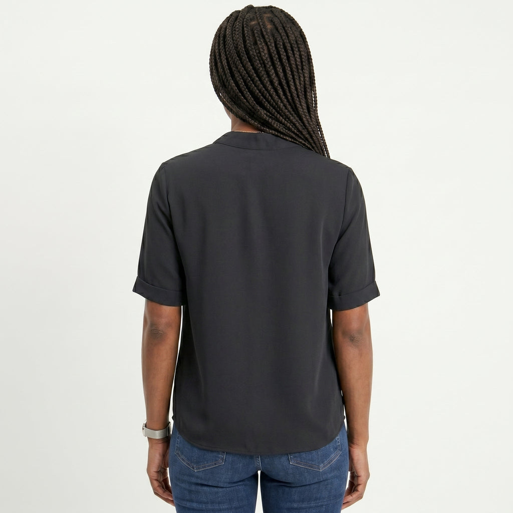 Celia - Blusa Fluida con Escote en V
