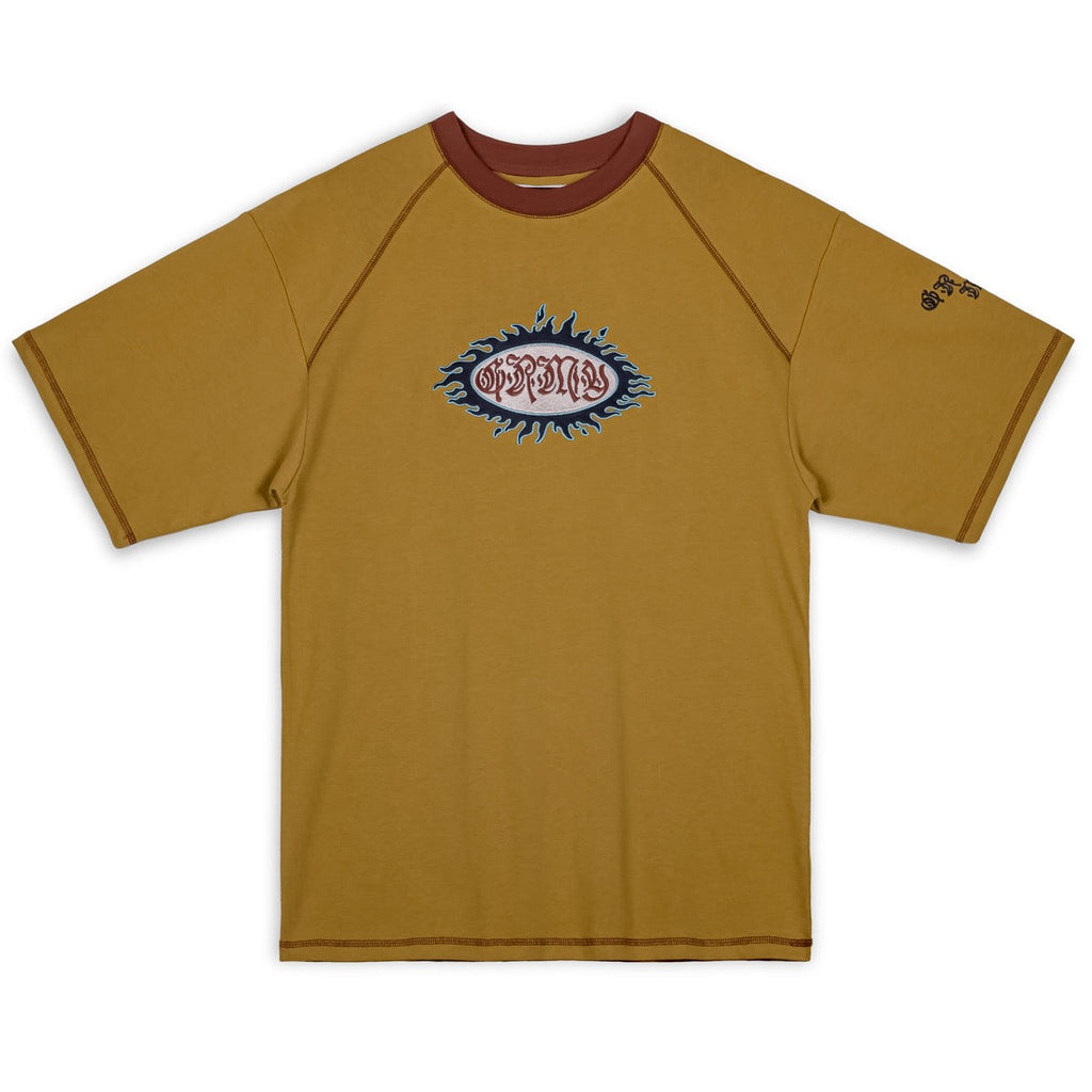 Grimey Fire Route Unisex T-Shirt Brown