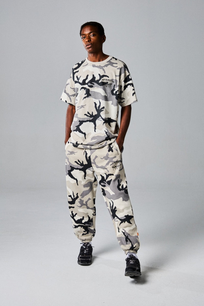 Camiseta Grimey Follow The Dollar Camuflaje Blanco