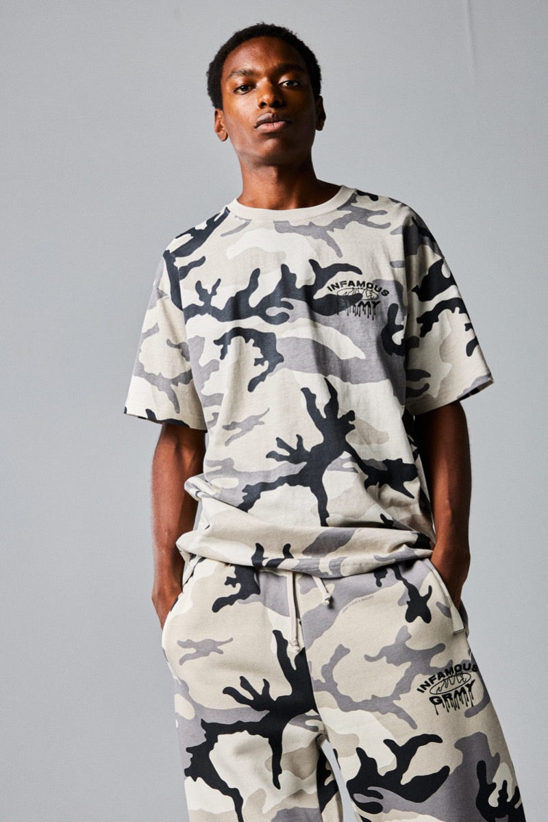 Grimey Follow The Dollar T-Shirt White Camo