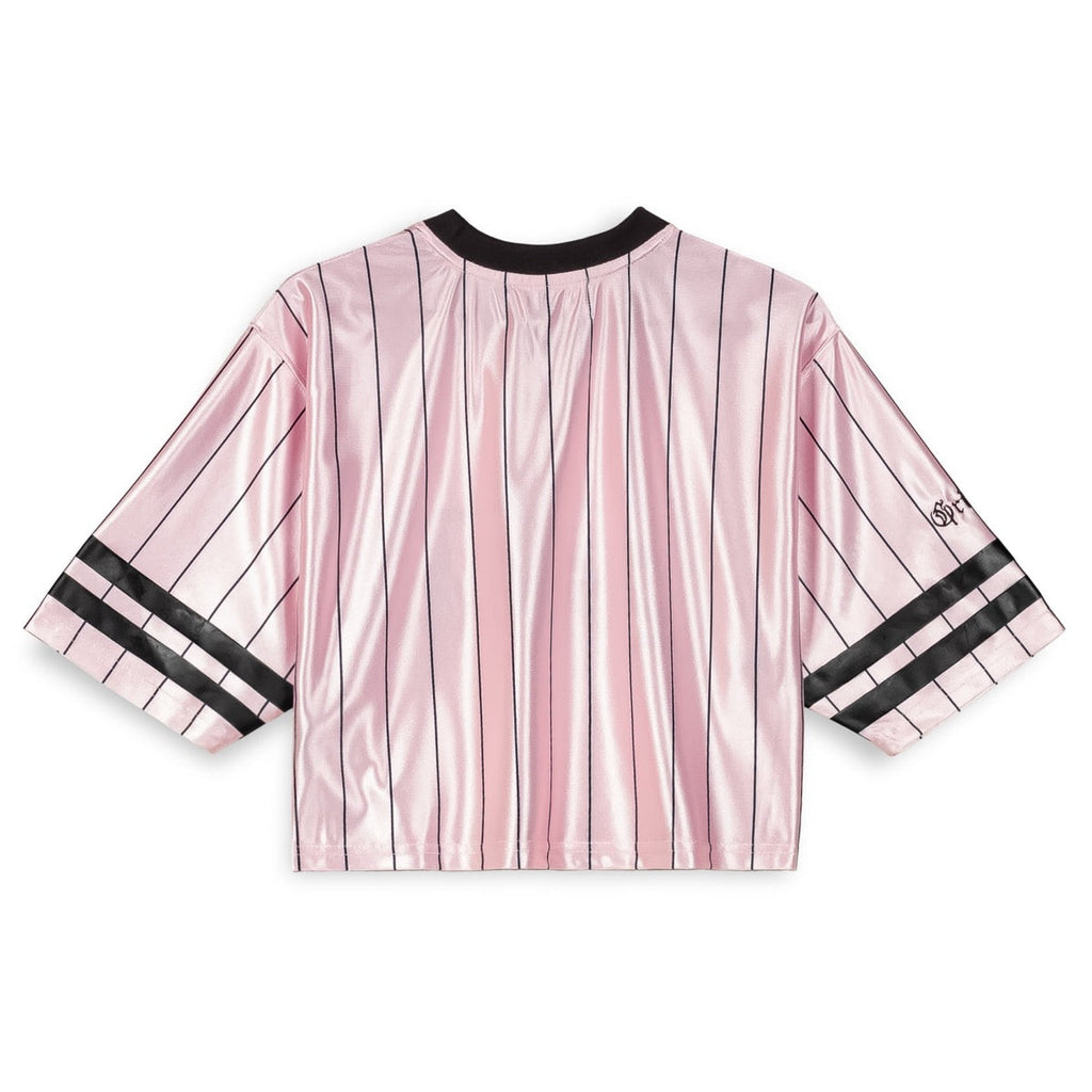Top Grimey Causing Panic Crop Fútbol Rosa