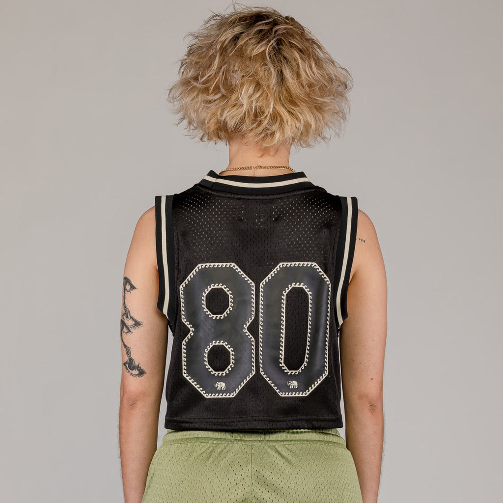Top Grimey The Clout Mesh Crop Black