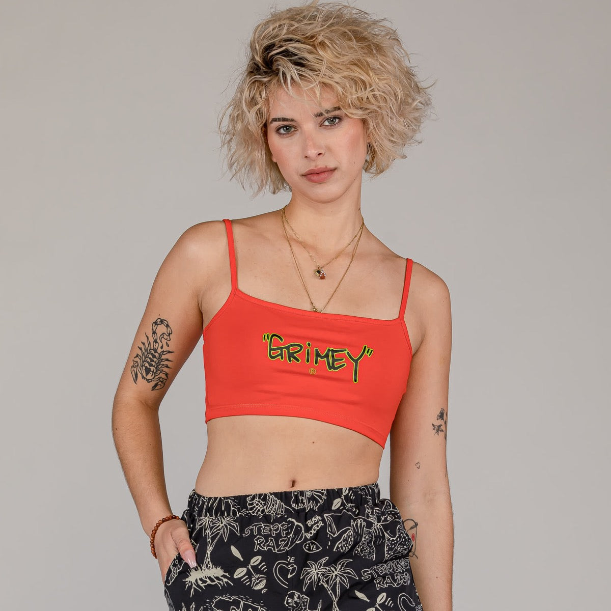 Top Grimey The Toughest Girl Red