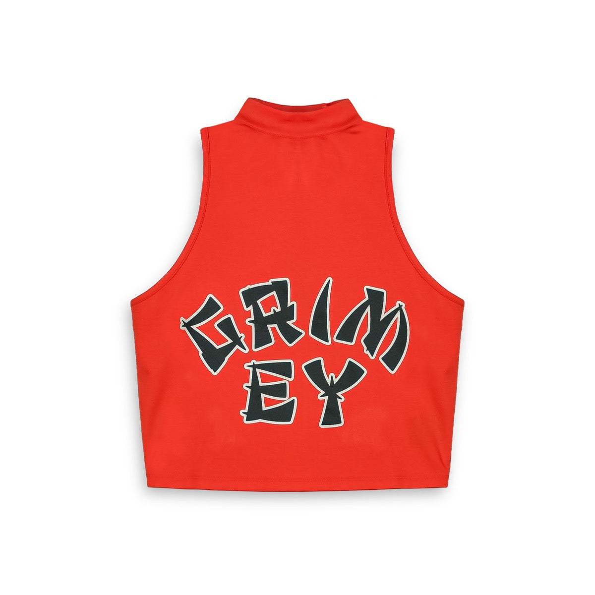 Top Grimey Lucky Dragon Girl Rojo