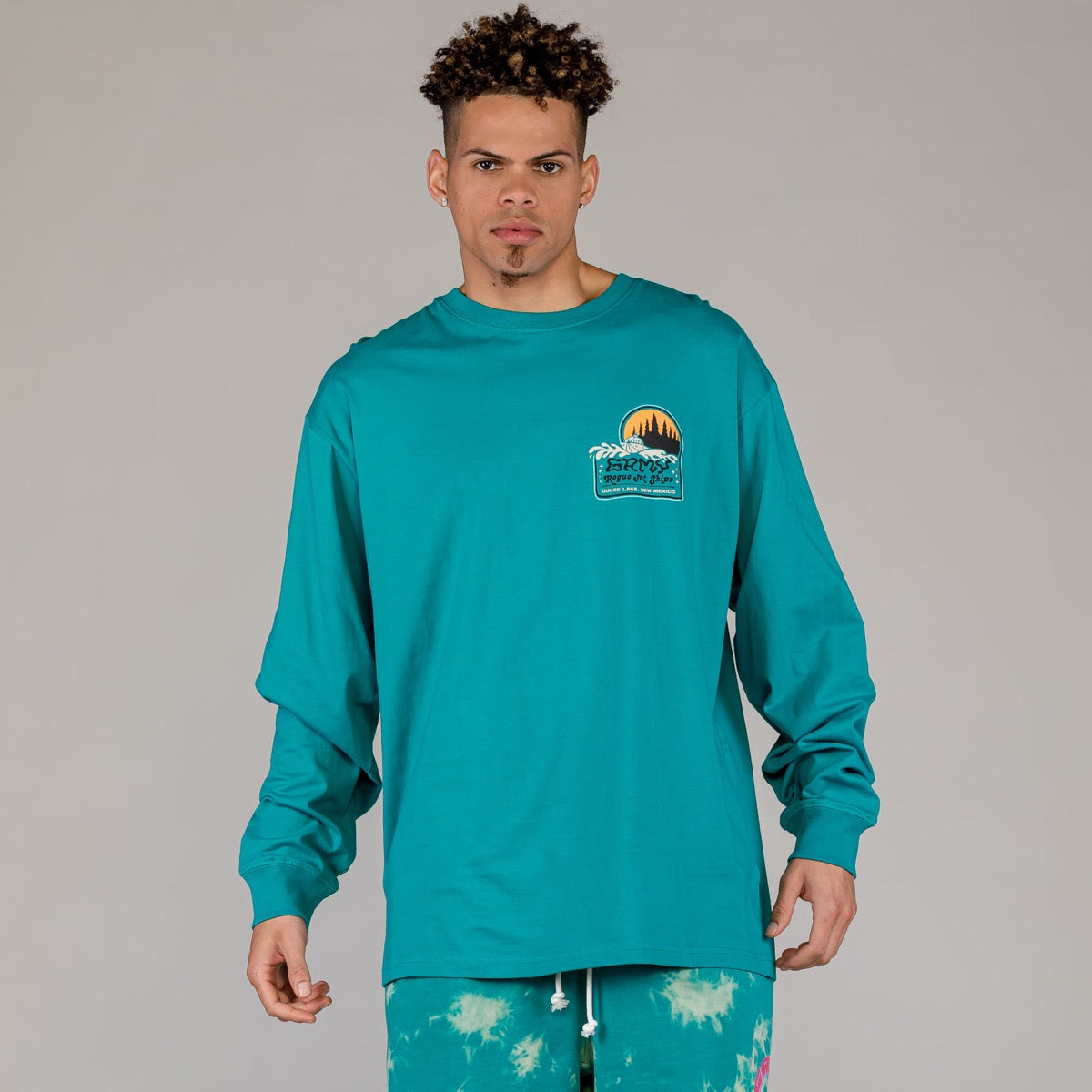 Camiseta Manga Larga Grimey Ufollow Azul