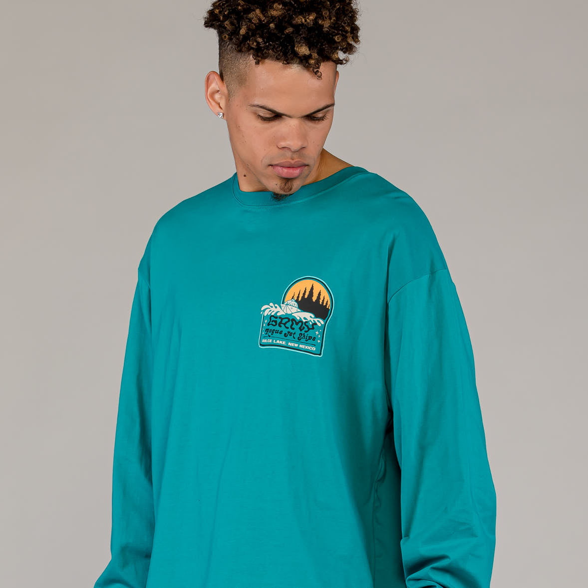 Camiseta Manga Larga Grimey Ufollow Azul