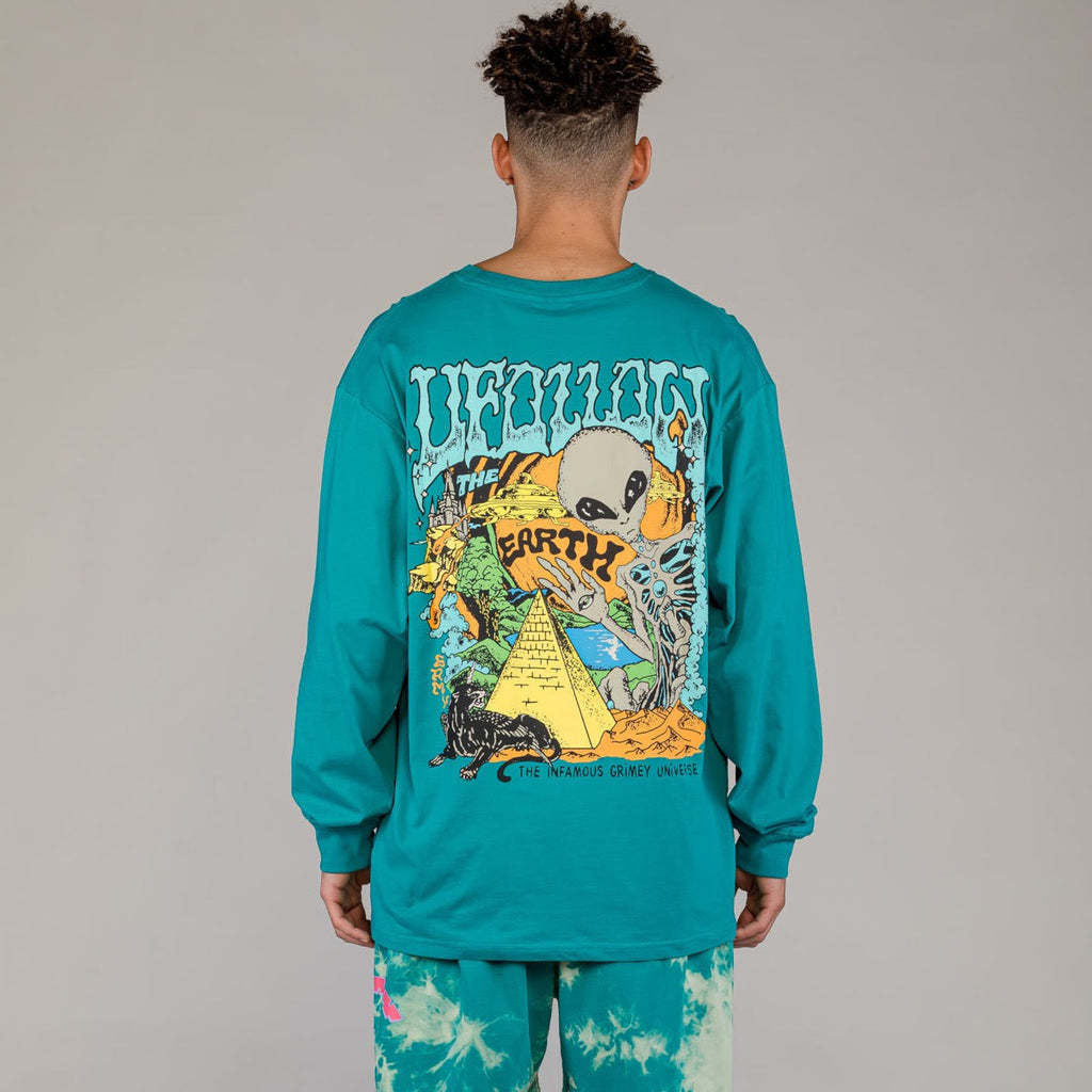 Camiseta Manga Larga Grimey Ufollow Azul