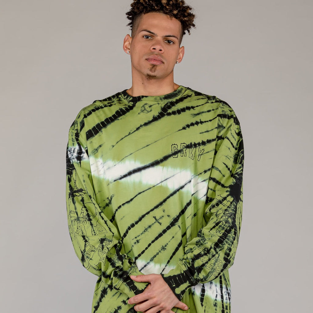 Camiseta Manga Larga Grimey The Toughest Tie-Dye
