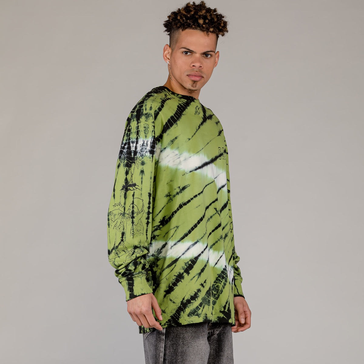 Camiseta Manga Larga Grimey The Toughest Tie-Dye