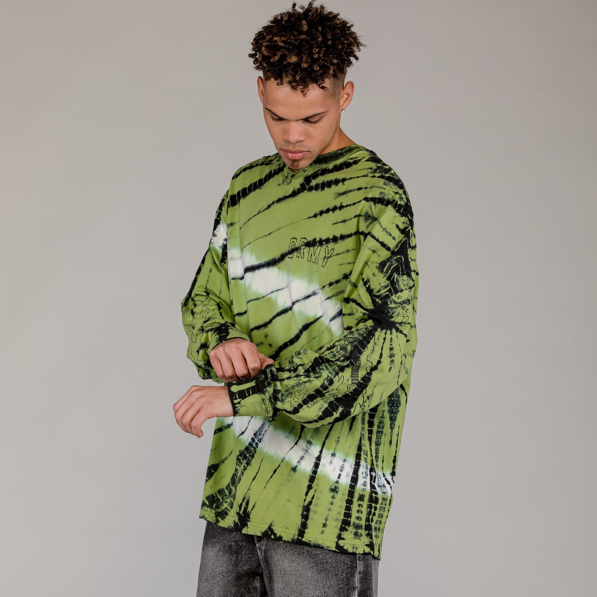 Camiseta Manga Larga Grimey The Toughest Tie-Dye
