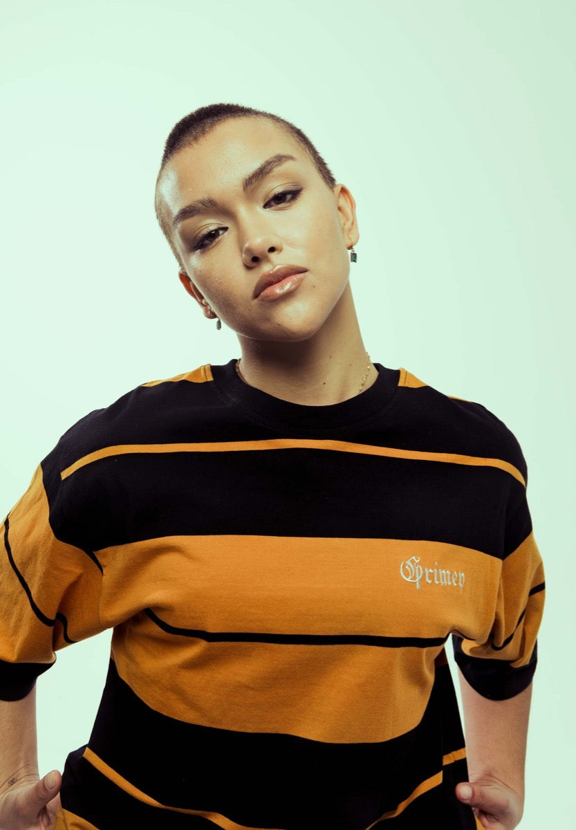 Grimey Causing Panic Oversized T-Shirt Orange