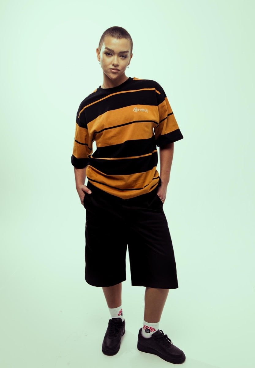 Grimey Causing Panic Oversized T-Shirt Orange