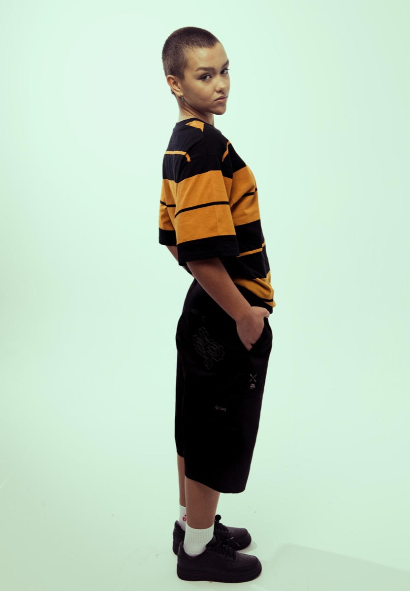 Grimey Causing Panic Oversized T-Shirt Orange