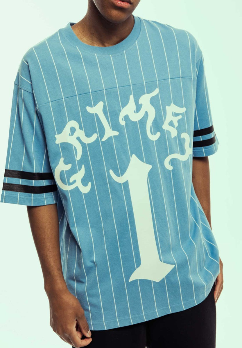 Camiseta Fútbol Grimey Causing Panic Heavyweight Azul