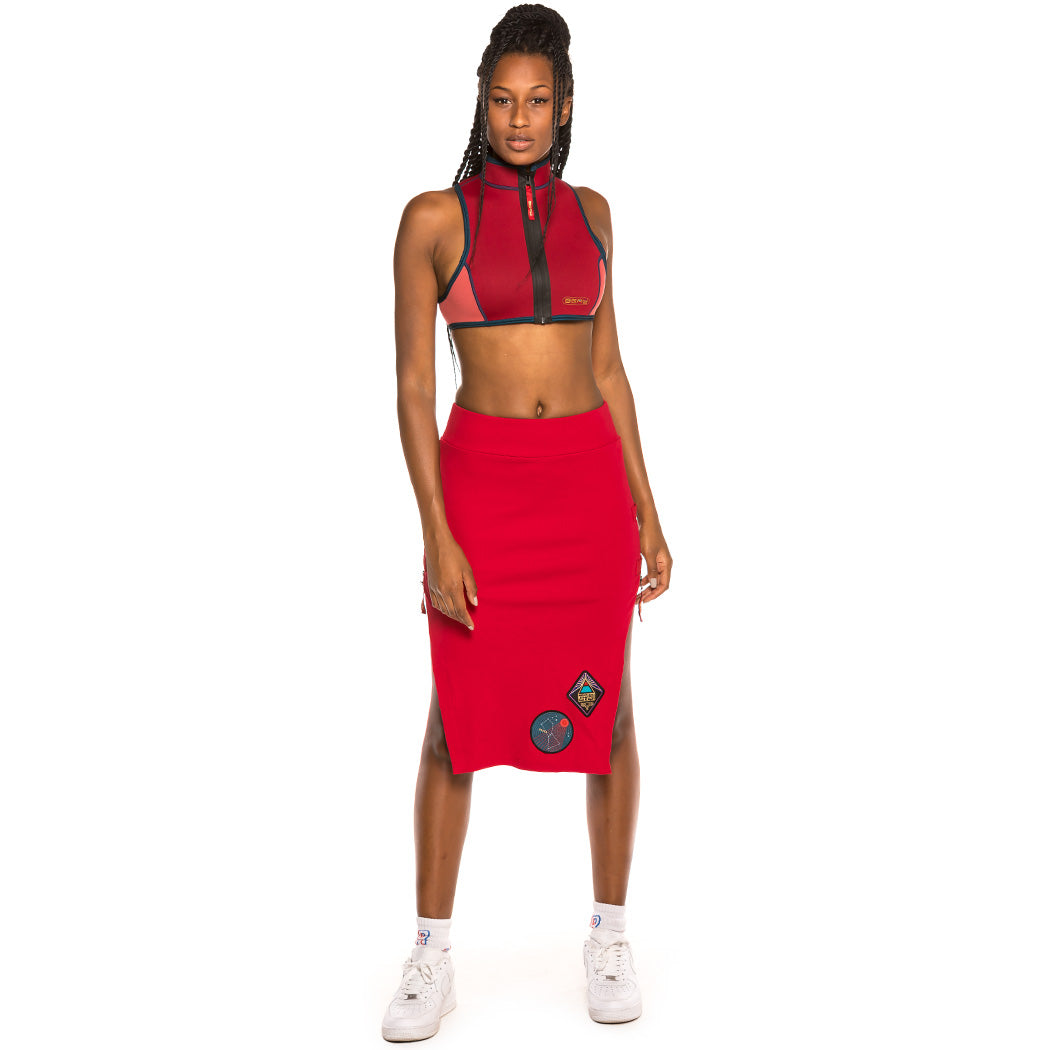 Grimey Women's Engineering Top Burgundy T-shirt