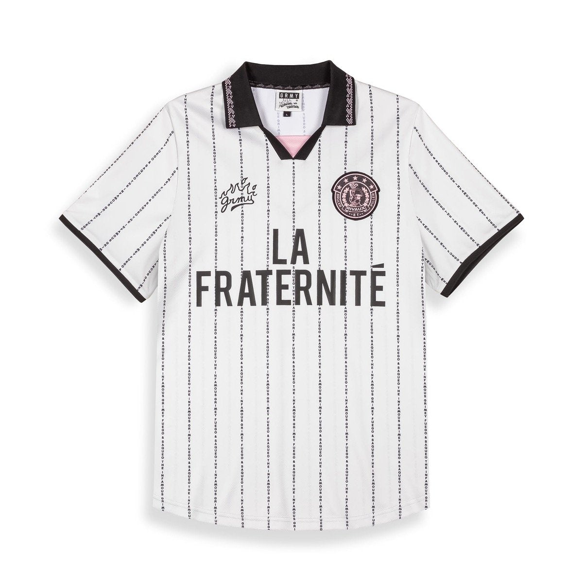 Grimey La Fraternité Bruler Piller Football Jersey Off-White