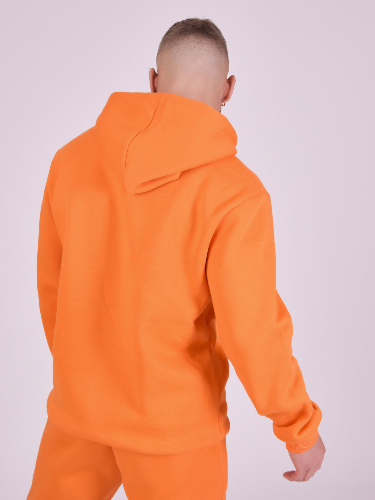 Signature Embroidered Orange Hoodie