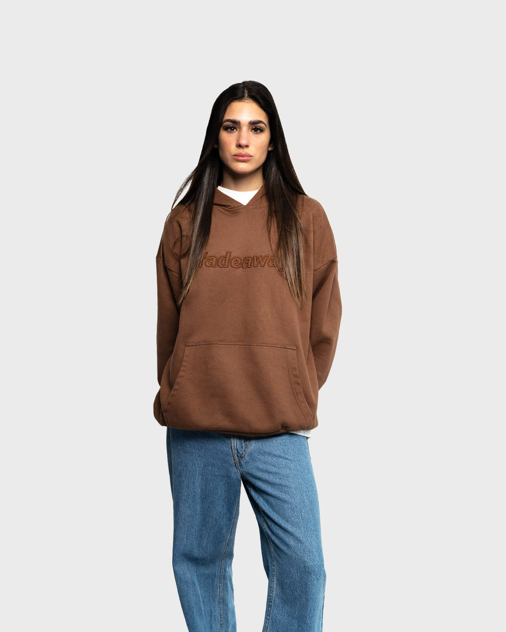 CHOCOLATE FADEAWAY OVERSIZED HOODIE