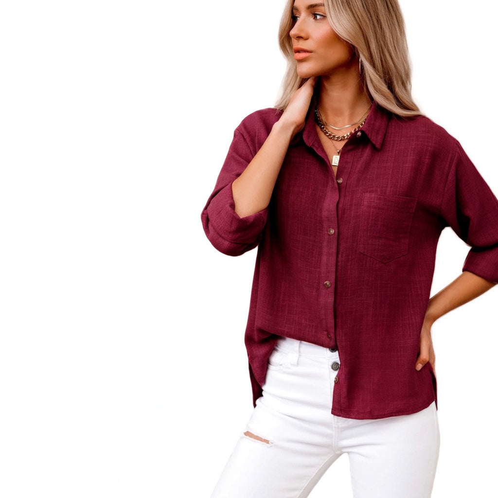 Romane | Blusa de Algodón Elegante