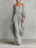Conjunto Isabela Fluido Gris