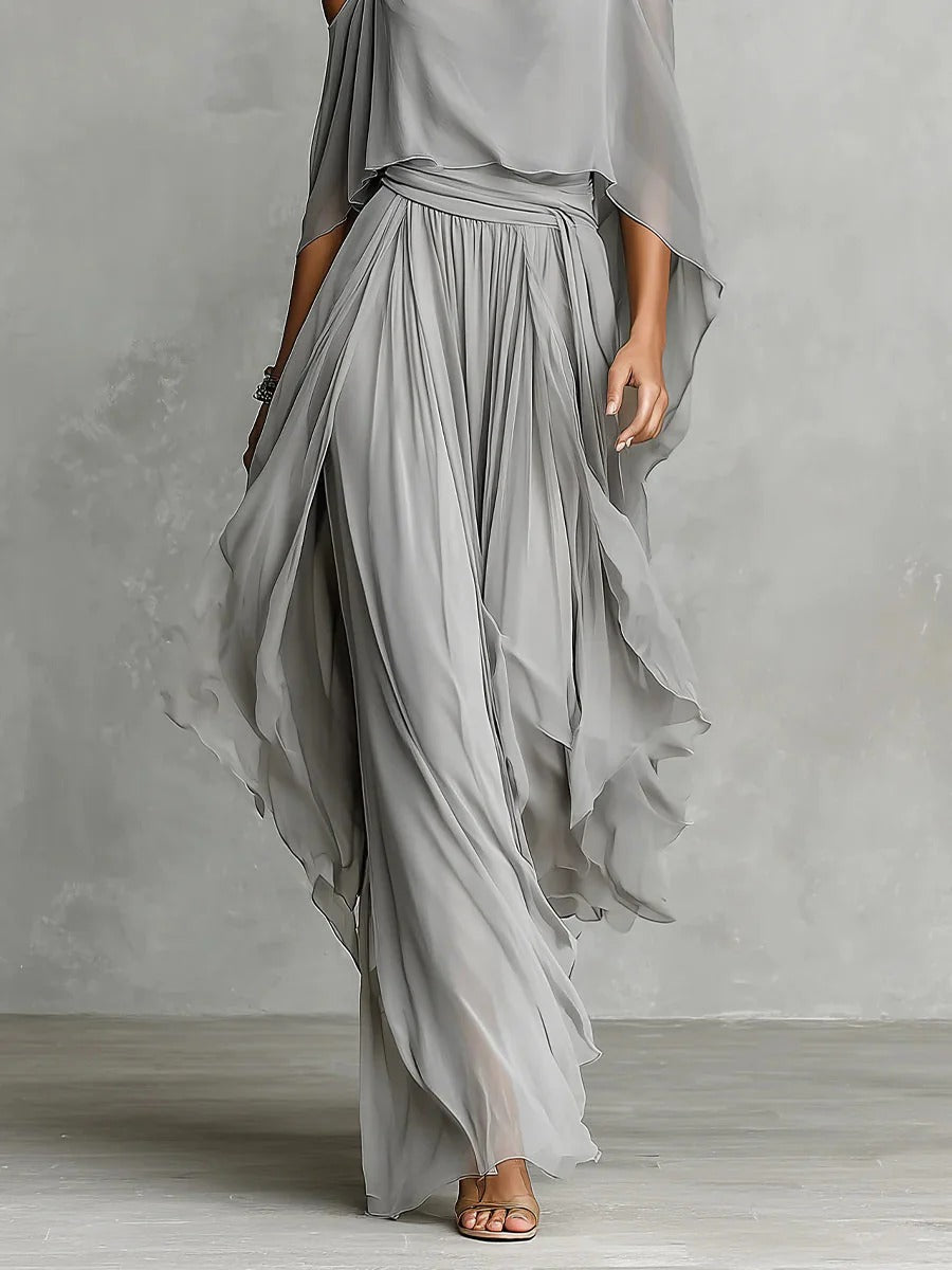Conjunto Isabela Fluido Gris