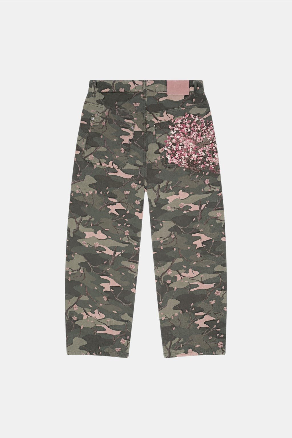 Embroidered Camo Jeans