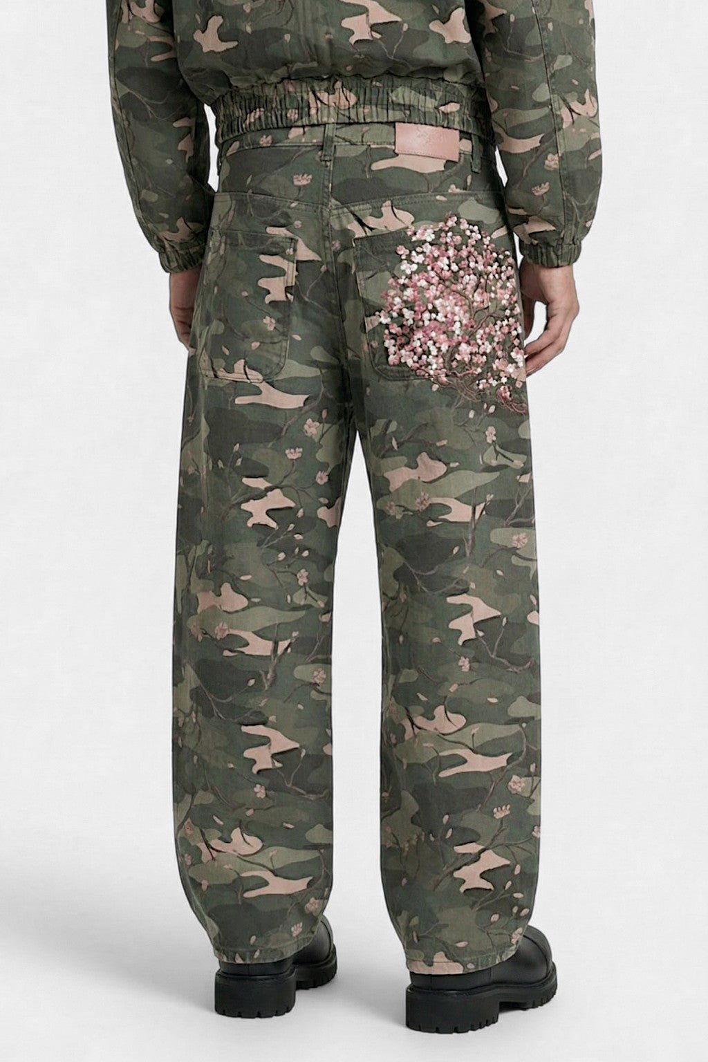 Embroidered Camo Jeans