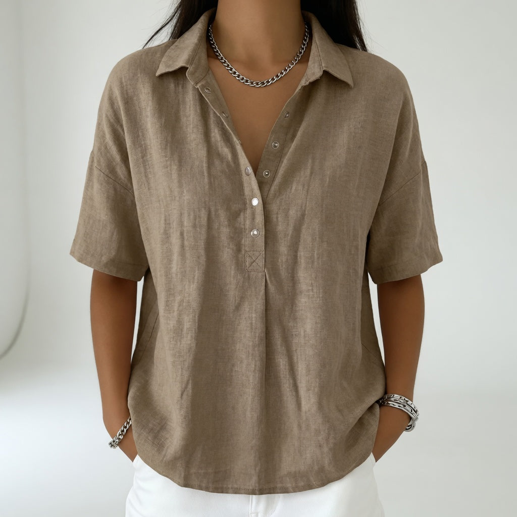 Tiphaine | Blusa de Cuello Camisero