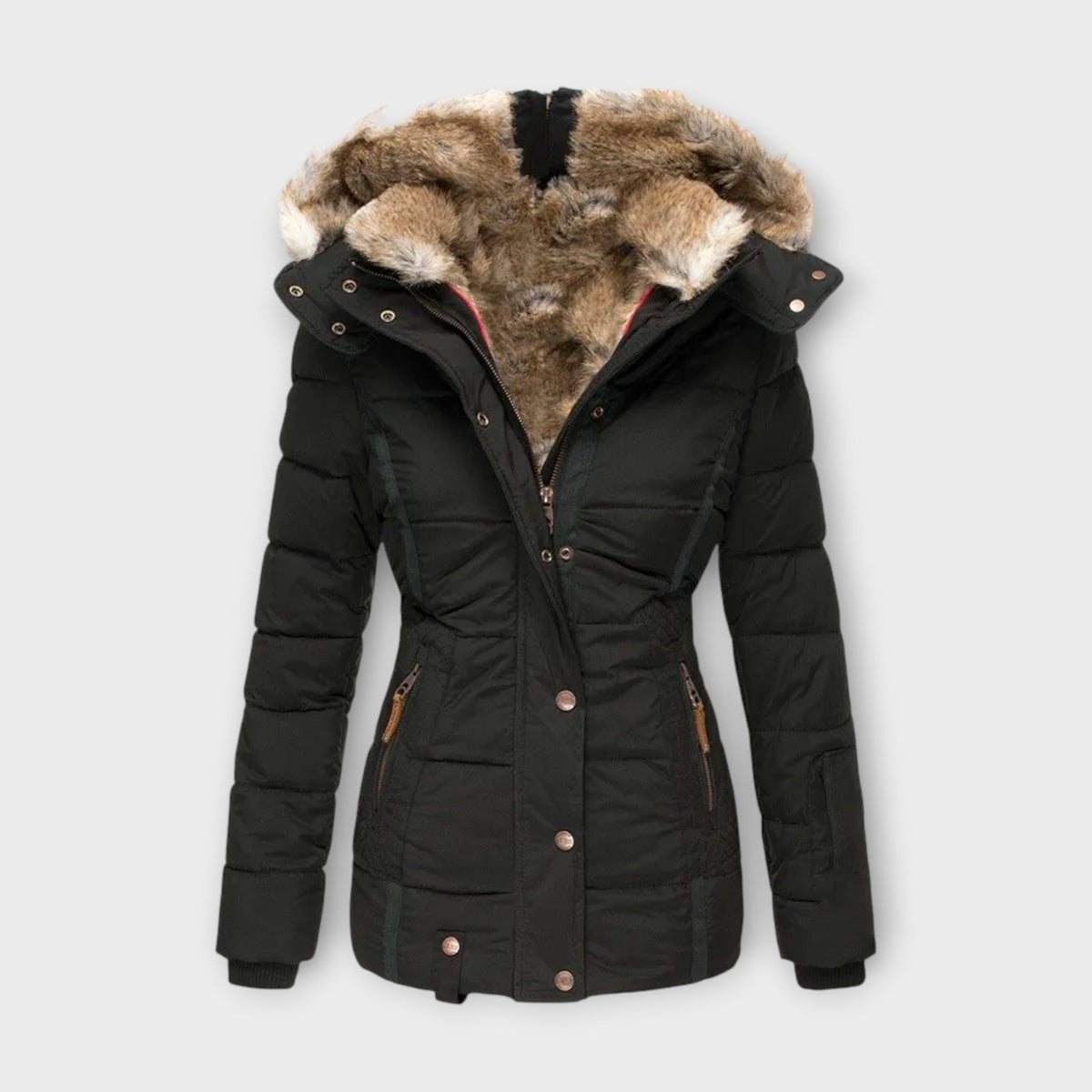Carmen | Chaqueta acogedora forrada de piel sintética