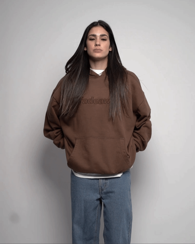 SUDADERA OVERSIZE CHOCOLATE FADEAWAY